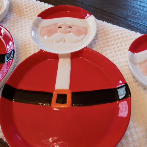 Vintage Santa snack set - Picture 3 of 3